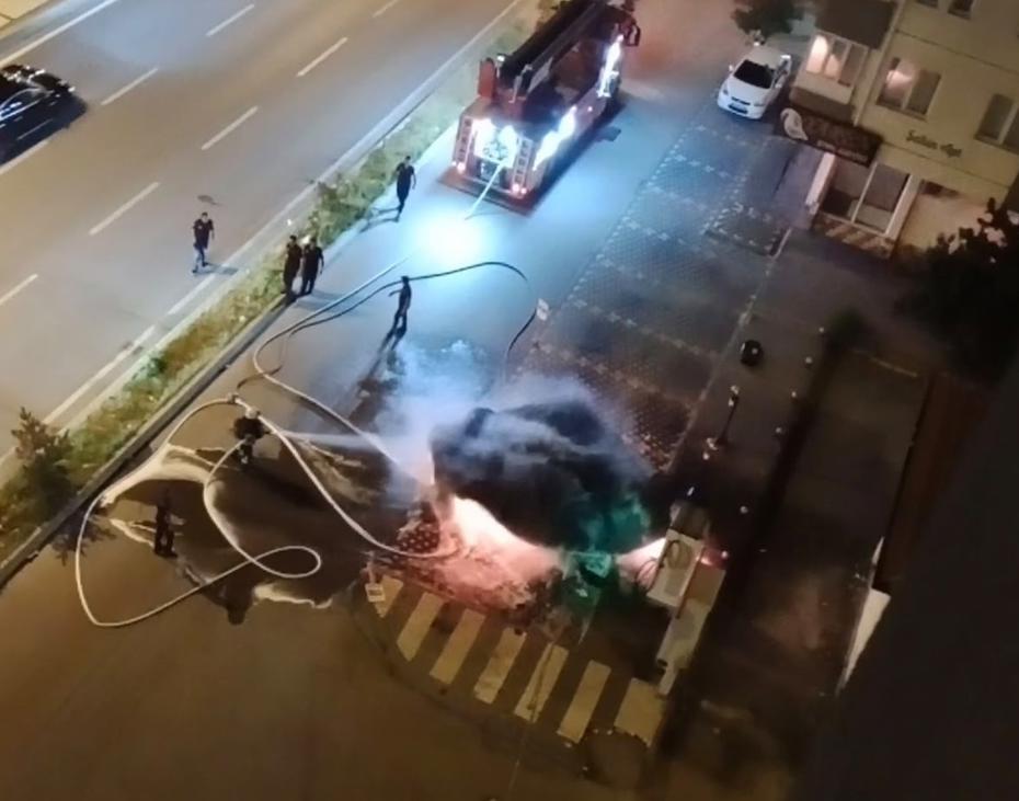 Elektrikli Araç Yangınına Anında ve Uzman Müdahale